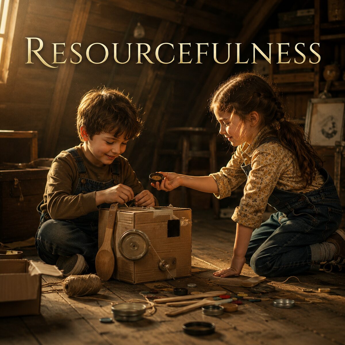 Resourcefulness — What could you make with only what's already in the room?